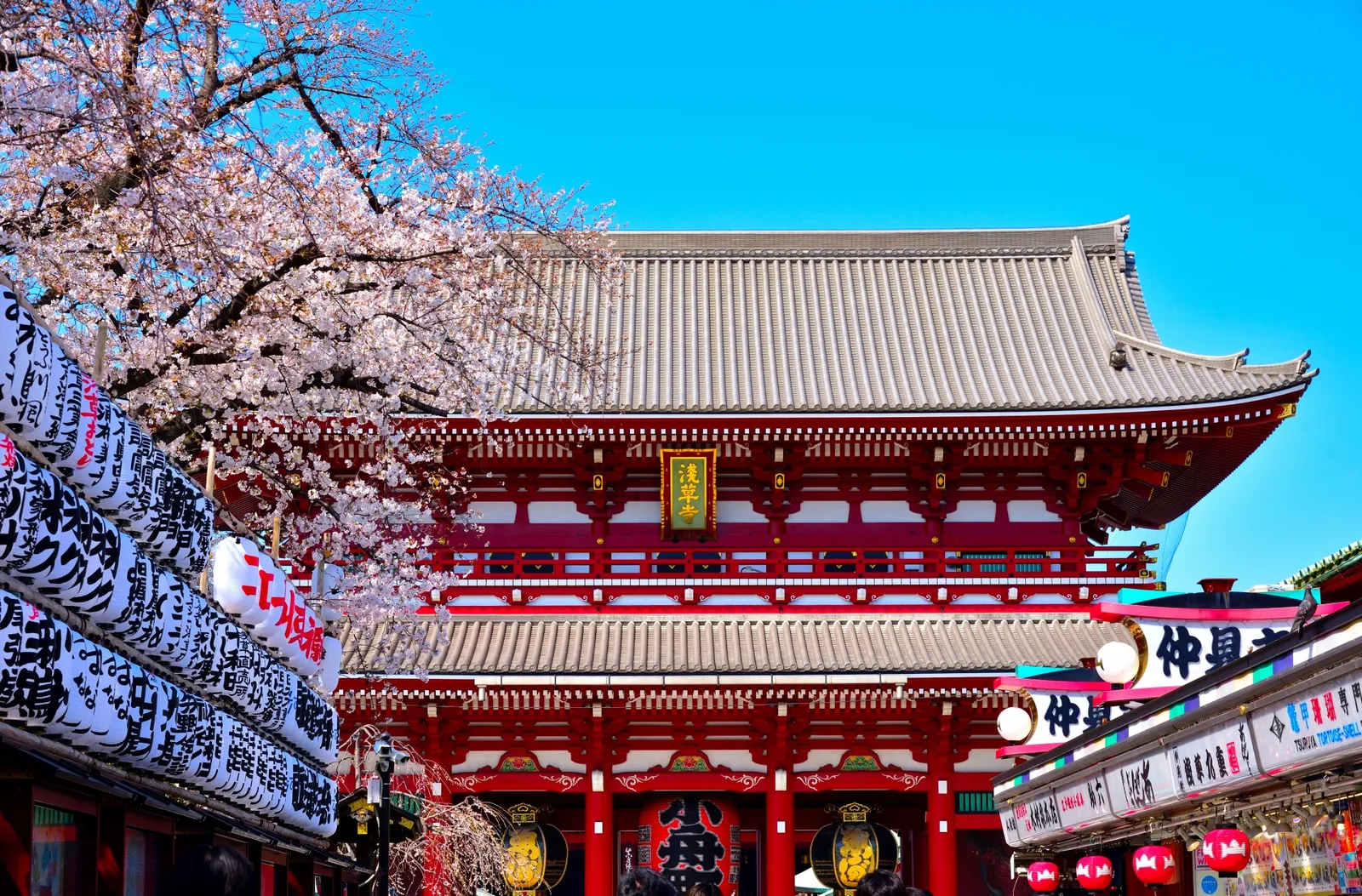 Strolling through Asakusa's streets in kimono