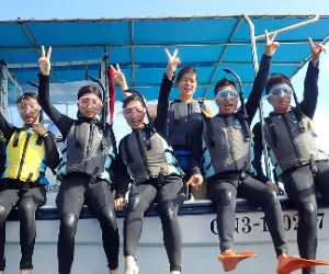 오키나와 무겐쇼 블루 동굴 스노클링 & 체험 다이빙 (중국어 강사)