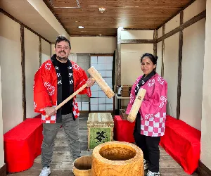 오사카에서 떡치기 체험 & 시식